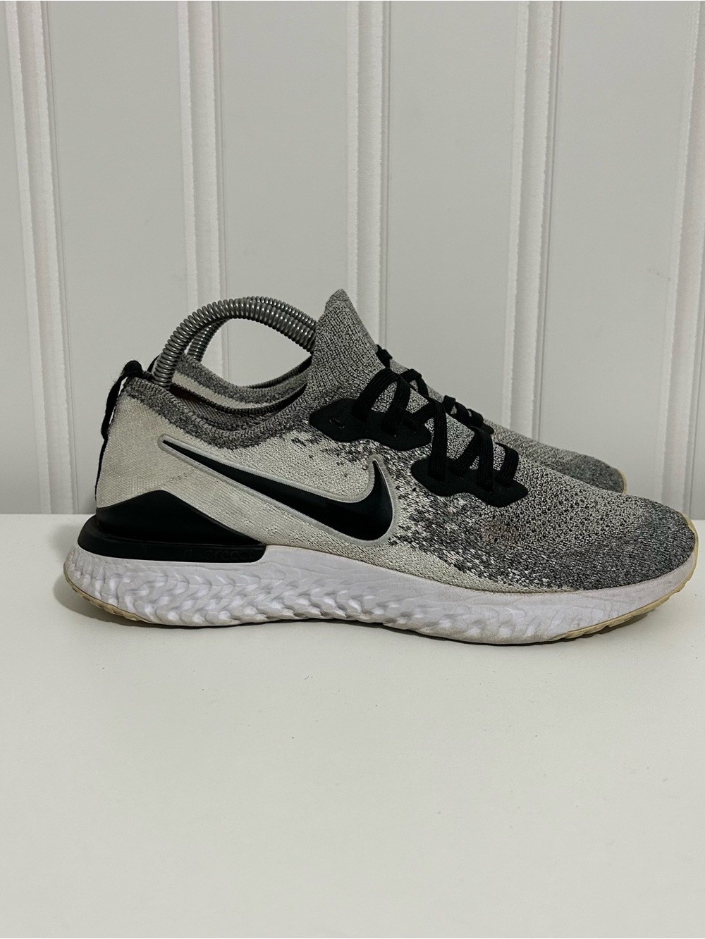 Nike epic react flyknit Grey Black Trainer Sneakers